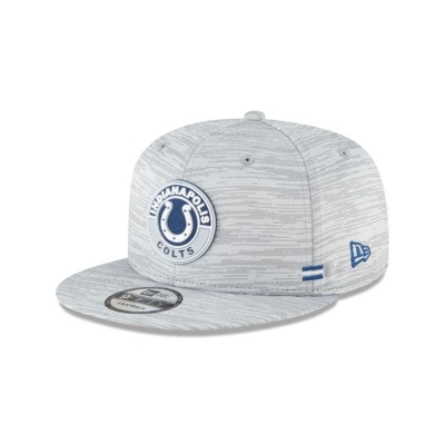 Indianapolis Colts Gorra | New Era Official NFL Fall Sideline 9fifty Snapback Cap Mexico - Grises